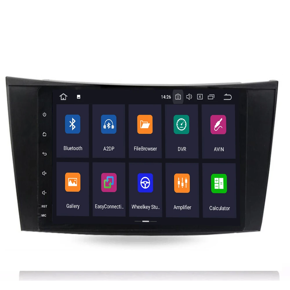 Автомобильный мультимедийный плеер 9 "Android 10 4 + 64G GPS 2 Din DVD для Mercedes/Benz/E-Class/W211/ W219