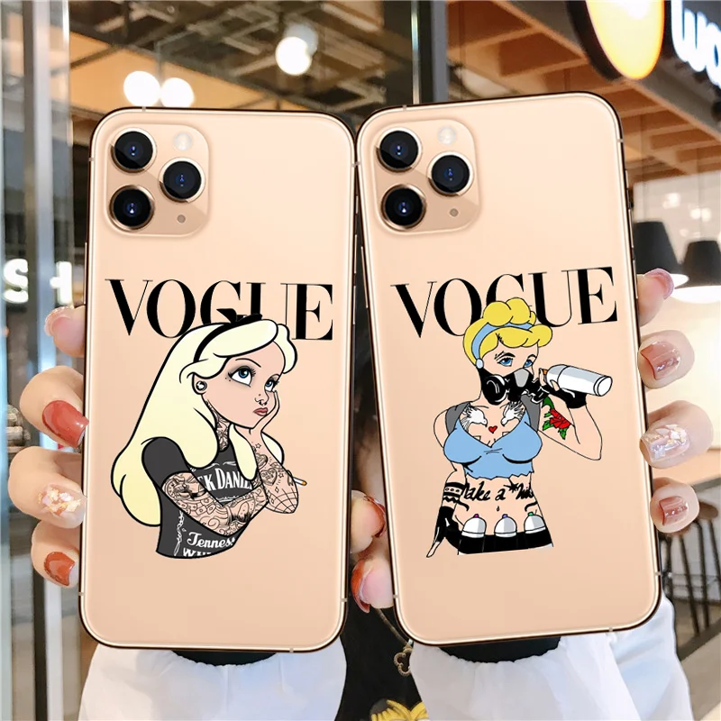 VOGUE Princess Tattoo Girl Clear Silicone Phone Cover Case for iPhone SE2020 11Pro MAX XR XS X10 6 7 8Plus Soft TPU Female Cover
VOGUE Princess Tattoo Girl Clear Silicone Phone Cover Case for iPhone SE2020 11Pro MAX XR XS X10 6 7 8Plus Soft TPU Female Cover