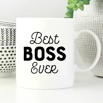 

Best Boss Ever Boss Mugs Milk Wine Beer Cups Friend Gifts Coffee Cup Novelty Porcelain Mugs