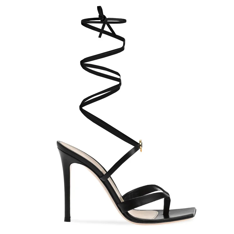 Summer new style lace-up Rome fashion square head sheepskin stiletto sexy sandals banquet dress large size women's shoes
Summer new style lace-up Rome fashion square head sheepskin stiletto sexy sandals banquet dress large size women's shoes