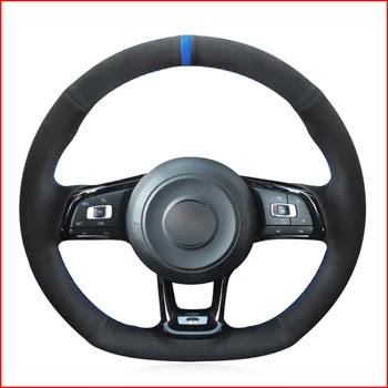 Black Suede DIY Hand Sew Car Steering Wheel Cover for Volkswagen VW Golf 7 GTI Golf R MK7 VW Polo GTI Scirocco 2015 2016
Black Suede DIY Hand Sew Car Steering Wheel Cover for Volkswagen VW Golf 7 GTI Golf R MK7 VW Polo GTI Scirocco 2015 2016