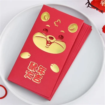 2020 30PCS/set Chinese Red Envelopes High Quality Bringing Luck Cute Mouse Pattern Chinese Red Pockets For The Year Of Mouse
