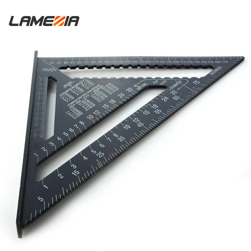 LAMEZIA 7/12 Inch Triangle Ruler Straight Angle Rule Measuring Instrument Woodworking Cartographic Tools
LAMEZIA 7/12 Inch Triangle Ruler Straight Angle Rule Measuring Instrument Woodworking Cartographic Tools