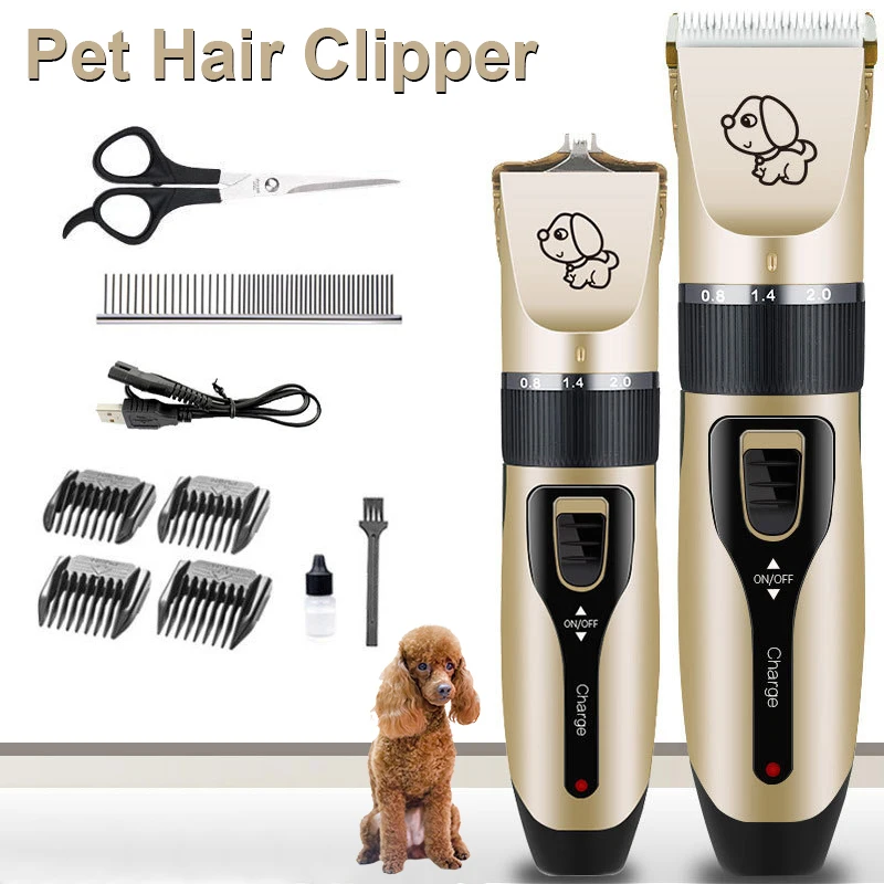 Rechargeable Low-noise Pet Hair Clipper Remover Cutter Grooming Cat Dog Hair Trimmer Electrical Pets Hair Cut Machine
Rechargeable Low-noise Pet Hair Clipper Remover Cutter Grooming Cat Dog Hair Trimmer Electrical Pets Hair Cut Machine