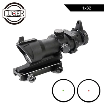 ACOG 1X32 Red Dot Sight Scope Tactical Quick Release illumination Adjust Hunting Rifle Scopes Airsoft Collimator Optical Sight
ACOG 1X32 Red Dot Sight Scope Tactical Quick Release illumination Adjust Hunting Rifle Scopes Airsoft Collimator Optical Sight