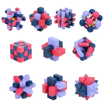 10Pcs Kongming Lock Luban Jigsaw Lock Brain Teaser Puzzle Educational Toy Brain-Training Toy For Children Educational Toys Gift
10Pcs Kongming Lock Luban Jigsaw Lock Brain Teaser Puzzle Educational Toy Brain-Training Toy For Children Educational Toys Gift