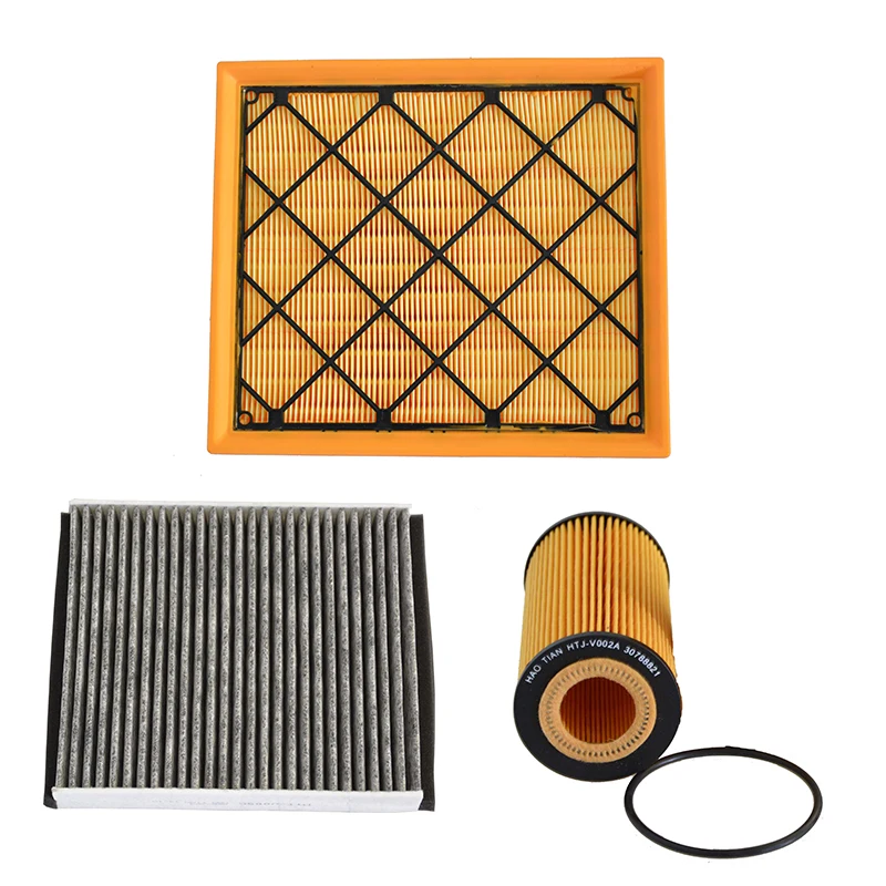 Air Filter Cabin Filter Oil Filter For Volvo C30 C70 2006 -2012 S40 1.6L 2.4L 2.5T V50 2.4L 2004-2010 30637444 8687389 8692305
Air Filter Cabin Filter Oil Filter For Volvo C30 C70 2006 -2012 S40 1.6L 2.4L 2.5T V50 2.4L 2004-2010 30637444 8687389 8692305