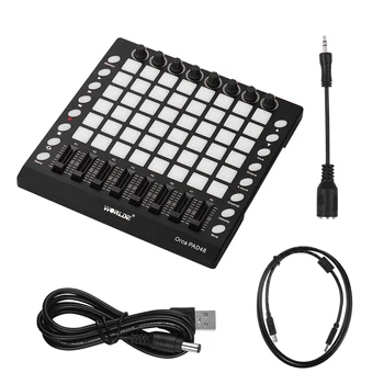 WORLDE PAD MIDI Keyboard 48 Drum Pad Portable MIDI Controller USB With Backlight Slider Disc Electronic Musical Instruments New
WORLDE PAD MIDI Keyboard 48 Drum Pad Portable MIDI Controller USB With Backlight Slider Disc Electronic Musical Instruments New