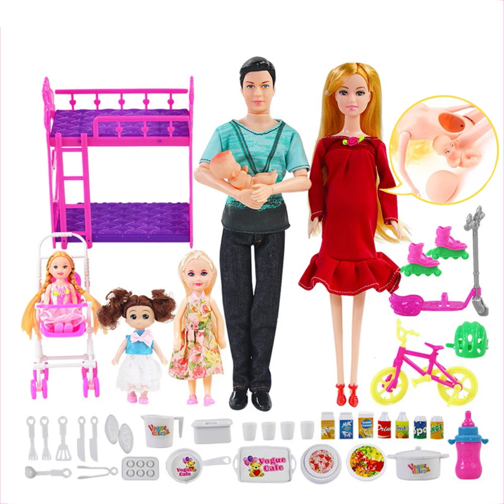 Reborn Baby 1 комплект Bebe возрождается игрушка шарнирной куклы наборы беременных
