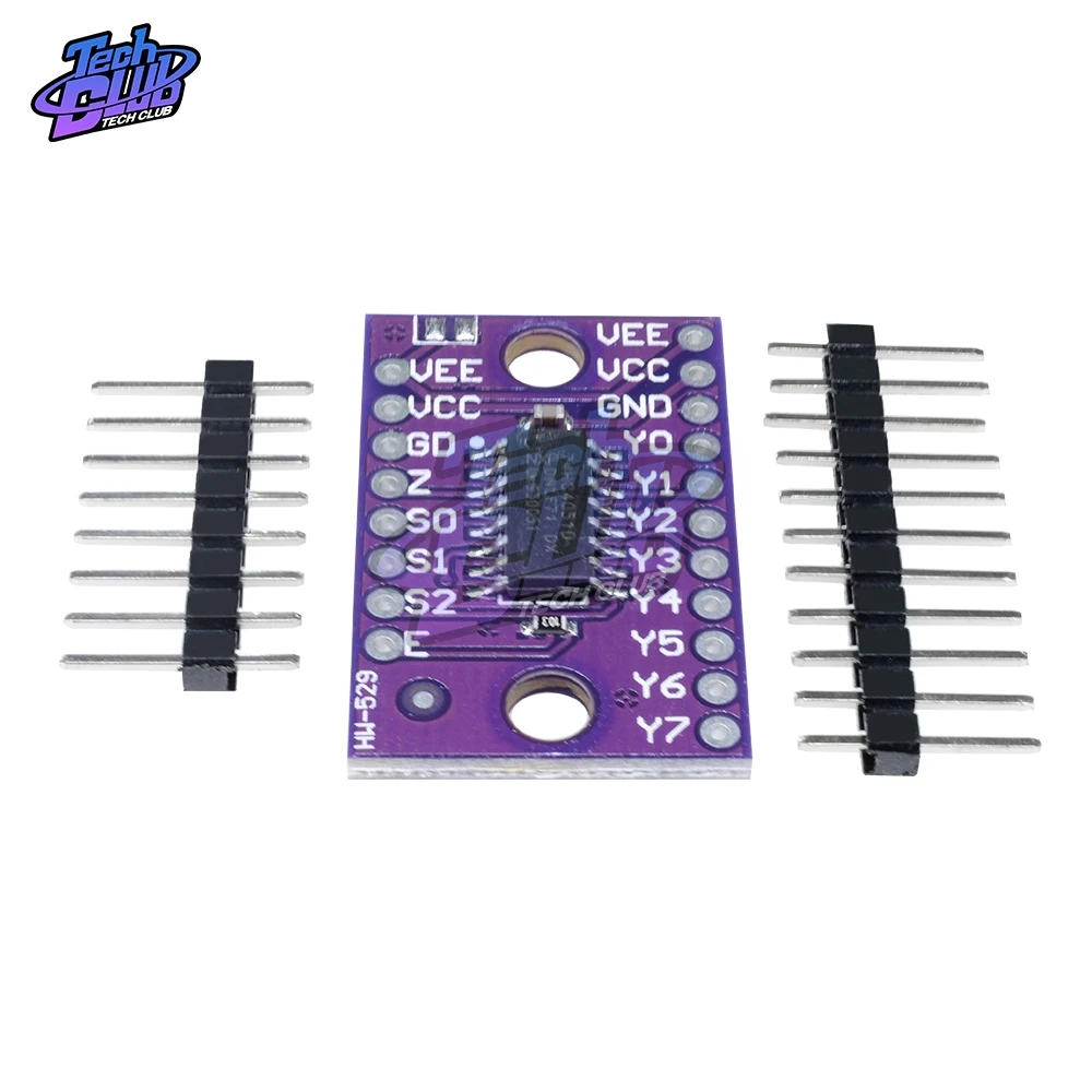 74HC4051 8 Channel 8CH-Mux Analog Multiplexer Demultiplexer Board Module Switch for Raspberry Pi
74HC4051 8 Channel 8CH-Mux Analog Multiplexer Demultiplexer Board Module Switch for Raspberry Pi