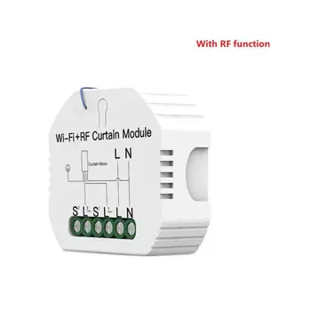 WiFi RF Smart Curtain Module Switch Roller Blinds Shutter Motor Timer Setting
WiFi RF Smart Curtain Module Switch Roller Blinds Shutter Motor Timer Setting