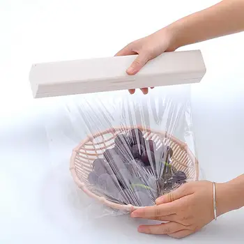 Food Cling Wrap Cutter Case Plastic Wrap Dispenser Cutting Box Plastic Wrap Storage Container for Home Kitchen
Food Cling Wrap Cutter Case Plastic Wrap Dispenser Cutting Box Plastic Wrap Storage Container for Home Kitchen