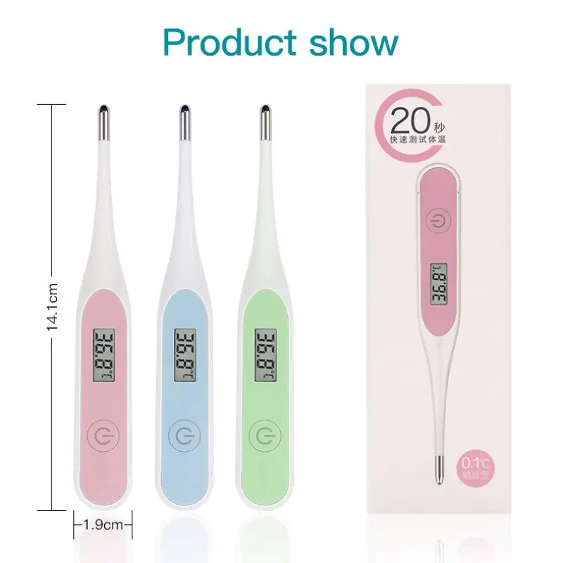 1Pcs Digital Thermometers Infant Adult LCD Display Replaceable Battery Operated Sound Prompt Body Temperature Measuring Tool
1Pcs Digital Thermometers Infant Adult LCD Display Replaceable Battery Operated Sound Prompt Body Temperature Measuring Tool