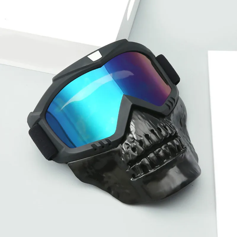 Cool skull motorcycle face Mask with Goggles Detachable modular Goggles Mask for Vintage open face Motorcycle Helmet Moto Casco
Cool skull motorcycle face Mask with Goggles Detachable modular Goggles Mask for Vintage open face Motorcycle Helmet Moto Casco