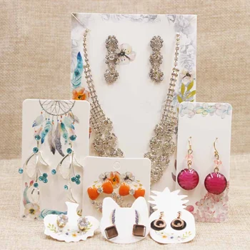 100Pcs/lot Flower Series Stud Earring Package Card Feather Style Earring Card Dreamcatcher Pattern Earring Tag Card New
100Pcs/lot Flower Series Stud Earring Package Card Feather Style Earring Card Dreamcatcher Pattern Earring Tag Card New