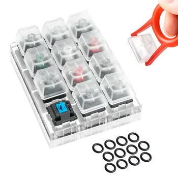 12Key Switch Testing Tool Sampler Mechanical Keyboards with Keycap Puller and Switch O Rings for Cherry MX Switch
12Key Switch Testing Tool Sampler Mechanical Keyboards with Keycap Puller and Switch O Rings for Cherry MX Switch