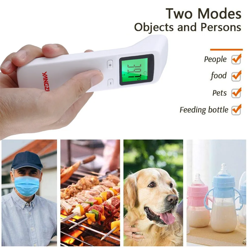 Digital LCD Infrared Thermometer Non Contact Temperature Gauges gun Meter hygrometer for adult Fever thermal sensor MINIHandheld
Digital LCD Infrared Thermometer Non Contact Temperature Gauges gun Meter hygrometer for adult Fever thermal sensor MINIHandheld