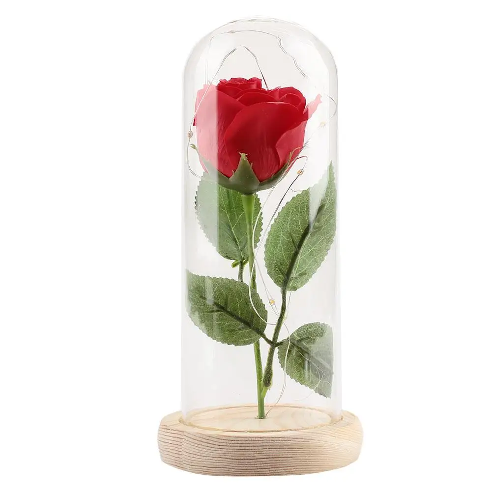 Glass Preserved Fresh Flower Festival Gift Romantic Soap Flower Valentine'S Day Immortality Home Rose Glass Cover Luminous LED
Glass Preserved Fresh Flower Festival Gift Romantic Soap Flower Valentine'S Day Immortality Home Rose Glass Cover Luminous LED