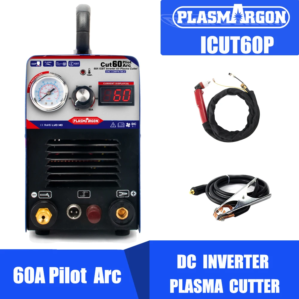 Pilot Arc CNC Plasma Cutting Machine ICUT60P Maximum Cutting Current 60Amps Non-Contact Cutting Of 1-16MM Steel Plate
Pilot Arc CNC Plasma Cutting Machine ICUT60P Maximum Cutting Current 60Amps Non-Contact Cutting Of 1-16MM Steel Plate