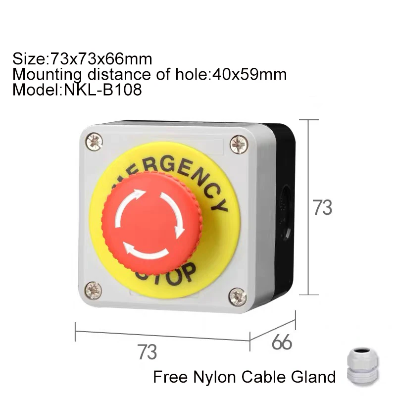 Waterproof Start stop Self-compound Switch Self Reset Button Switch Emergency Stop Industrial Handhold Control Box
Waterproof Start stop Self-compound Switch Self Reset Button Switch Emergency Stop Industrial Handhold Control Box