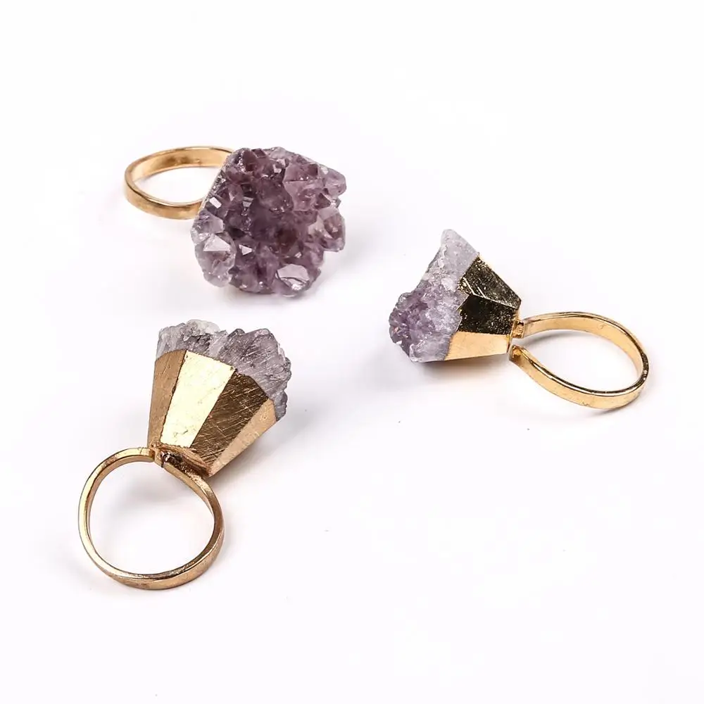 2020 Gold-Color Irregular Natural Gem Reiki Stone Ring for Lady Purple Crystal Quartz Adjustable Austrian Finger Rings Jewellery
2020 Gold-Color Irregular Natural Gem Reiki Stone Ring for Lady Purple Crystal Quartz Adjustable Austrian Finger Rings Jewellery