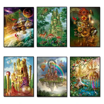 DIY Diamond Painting Cross Stitch Fantasy Castle Full Square/Round Diamond Mosaic Arts & Crafts Diamond Embroidery Home Decor
DIY Diamond Painting Cross Stitch Fantasy Castle Full Square/Round Diamond Mosaic Arts & Crafts Diamond Embroidery Home Decor