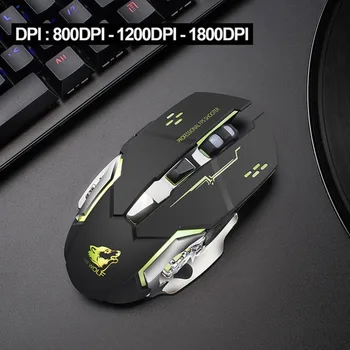 2400DPI Super Quiet Wireless Gaming Mouse Rechargeable Computer Mouse Optical Gaming Gamer Mouse for PC Black Dropshipping
2400DPI Super Quiet Wireless Gaming Mouse Rechargeable Computer Mouse Optical Gaming Gamer Mouse for PC Black Dropshipping