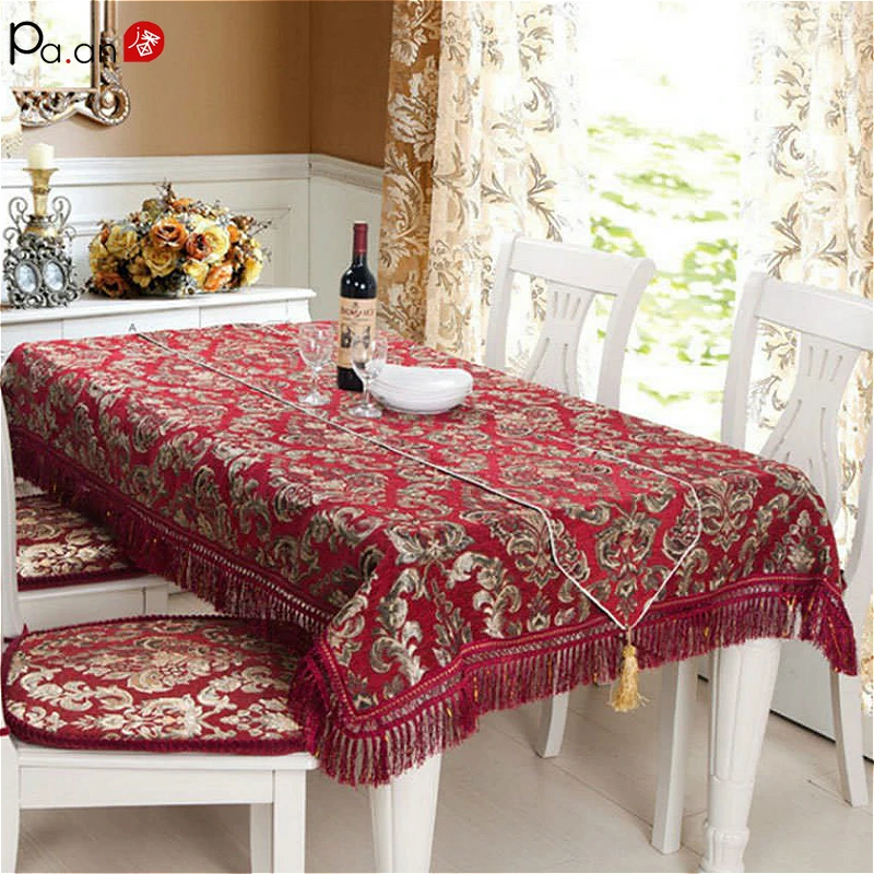 Luxury Chenille Table Tablecloth Joyous Velvet Table Cloth Tassels Wedding Party Table Cover Advanced European Brussels Decor
Luxury Chenille Table Tablecloth Joyous Velvet Table Cloth Tassels Wedding Party Table Cover Advanced European Brussels Decor