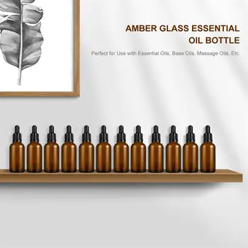 Frcolor 12PCS 30ml Refillable Empty Amber Bottle with Dropper and Cap DIY Blends Supplies Tool Accessories Essential Oil Perfume
Frcolor 12PCS 30ml Refillable Empty Amber Bottle with Dropper and Cap DIY Blends Supplies Tool Accessories Essential Oil Perfume