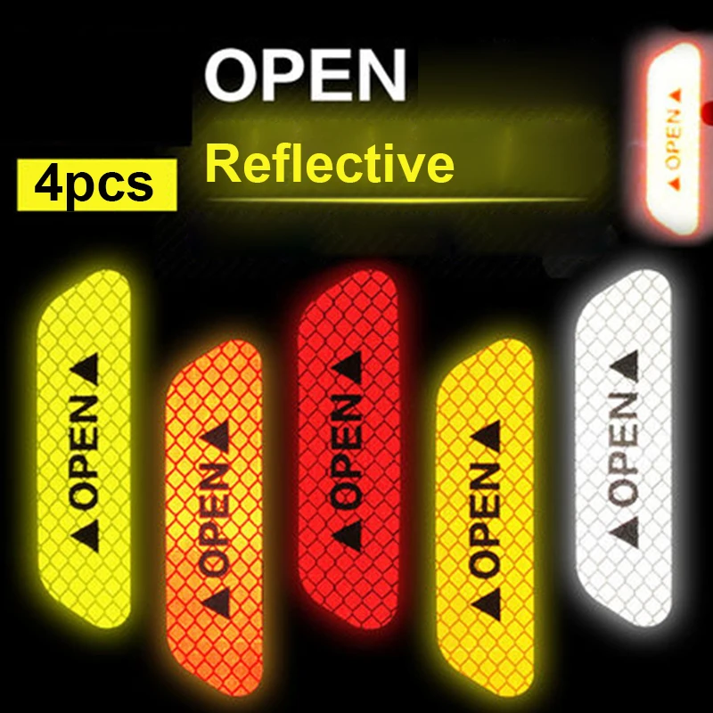 Car Accessories Strong Reflective Safety Warning Stickers Car Door Open Reflective Stickers Anti-Collision Strip 4pcs per set
Car Accessories Strong Reflective Safety Warning Stickers Car Door Open Reflective Stickers Anti-Collision Strip 4pcs per set
