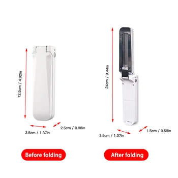 Portable folding Disinfection UV Lamp Home Living Room LED Ultraviolet Sterilization Germicidal Bacterial Disinfect
Portable folding Disinfection UV Lamp Home Living Room LED Ultraviolet Sterilization Germicidal Bacterial Disinfect