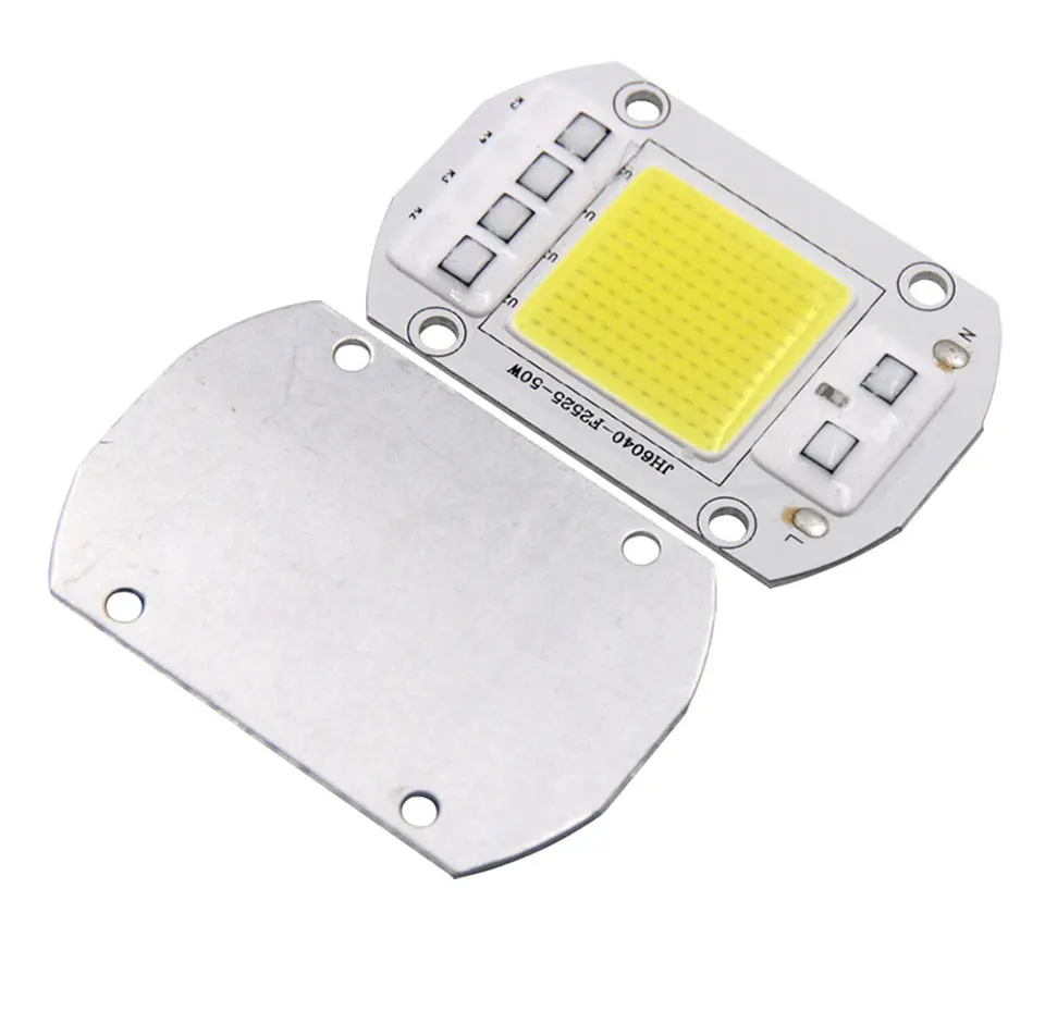 Driverless Smart IC AC 110V 220V Full Spectrum COB LED Light Chip for Floodlights Plant Grow Lamp 20W 30W 50W LED Bulb 60x40mm (4)