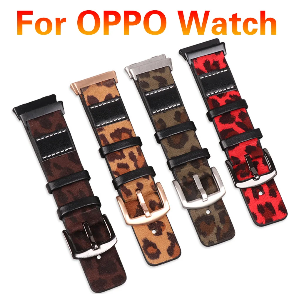 41mm 46mm Leopard Strap For OPPO Watch Smart Bracelet Fashion Leather Watch Band For OPPO Watch 41mm Accessories
41mm 46mm Leopard Strap For OPPO Watch Smart Bracelet Fashion Leather Watch Band For OPPO Watch 41mm Accessories