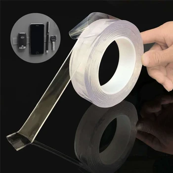 Reusable Double-Sided Adhesive Nano Traceless Tape Removable Sticker Washable Tapes Bathroom Kitchen Sink Tap Gel Sticker 
Reusable Double-Sided Adhesive Nano Traceless Tape Removable Sticker Washable Tapes Bathroom Kitchen Sink Tap Gel Sticker