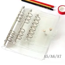 6 holes PVC Transparent Ring Binder Notebook Cover Journal Diary Planner Plastic Cover Office School Stationery A5 A6 A7
6 holes PVC Transparent Ring Binder Notebook Cover Journal Diary Planner Plastic Cover Office School Stationery A5 A6 A7