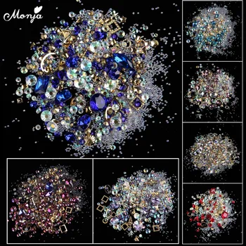 Monja 12 Type Nail Art Flat Back AB Rhinestones Crystal Gems Charms Metal Studs Mixed Crystal DIY 3D Decorations Accessories
Monja 12 Type Nail Art Flat Back AB Rhinestones Crystal Gems Charms Metal Studs Mixed Crystal DIY 3D Decorations Accessories