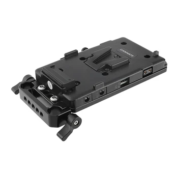 CAMVATE V Lock Quick Release Battery Plate Cool Cheese Plate With Power Supply Splitter &1/4"-20 Thread Screw For DSLR Camera
CAMVATE V Lock Quick Release Battery Plate Cool Cheese Plate With Power Supply Splitter &1/4"-20 Thread Screw For DSLR Camera