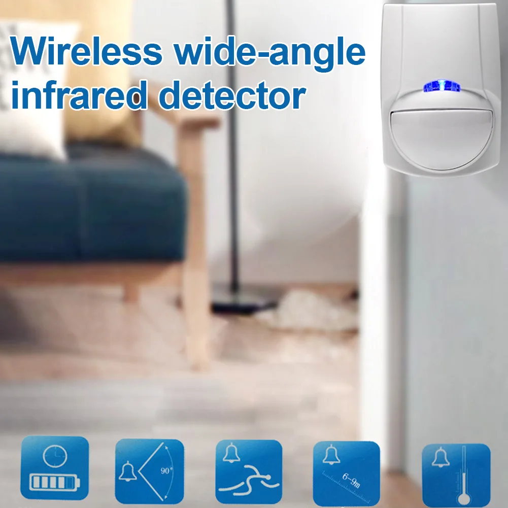 Infared Detector Wireless 433MHZ Wide Angle PIR Sensor Alarm Device for Home Security OD889
Infared Detector Wireless 433MHZ Wide Angle PIR Sensor Alarm Device for Home Security OD889