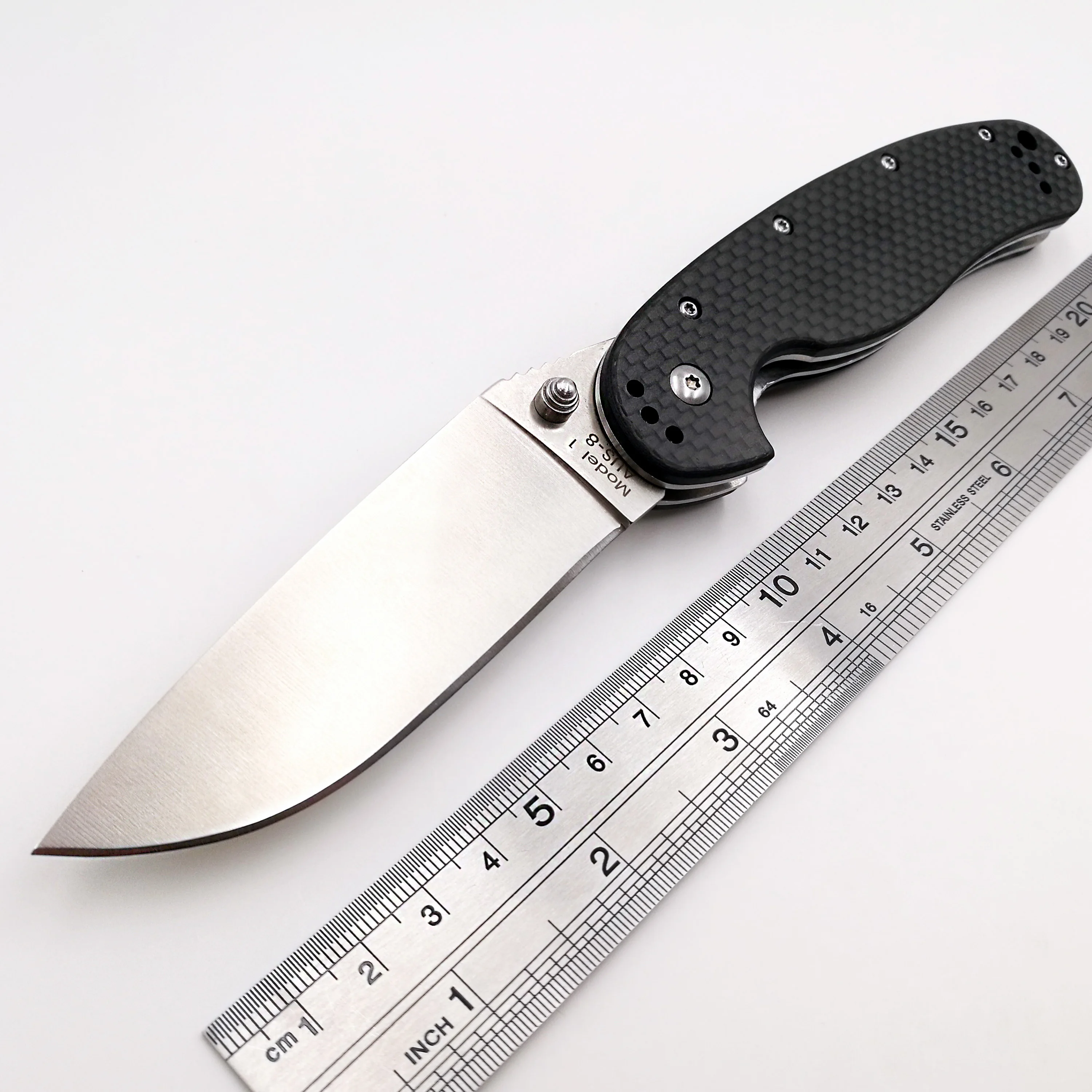Складной нож JSSQ RAT Model 1 тактический карманный клинок из углеродного волокна с