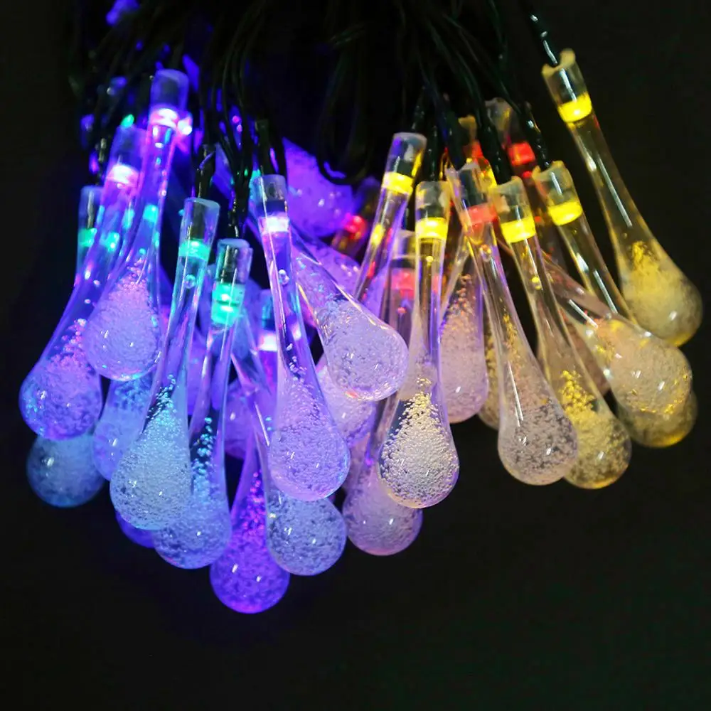 30 LED Solar Light String lights Christmas Water Drop String Lights Patio Yard Landscape Garden Lamp Outdoor Decor Solar Lamp
30 LED Solar Light String lights Christmas Water Drop String Lights Patio Yard Landscape Garden Lamp Outdoor Decor Solar Lamp