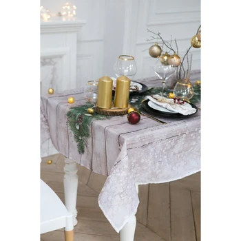 Tablecloth "Dolyana" New Year's wreath 145x120cm, polyester 100%, oxford 210 g / m2 4410013
Tablecloth "Dolyana" New Year's wreath 145x120cm, polyester 100%, oxford 210 g / m2 4410013