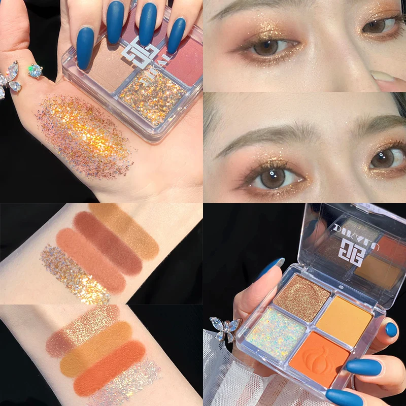 HOT Mini 4 Colors Matte Glitter Eyeshadow Palette Sequin Shimmer Eyes Makeup Powder Long Lasting Waterproof Eye Pigment Cosmetic
HOT Mini 4 Colors Matte Glitter Eyeshadow Palette Sequin Shimmer Eyes Makeup Powder Long Lasting Waterproof Eye Pigment Cosmetic