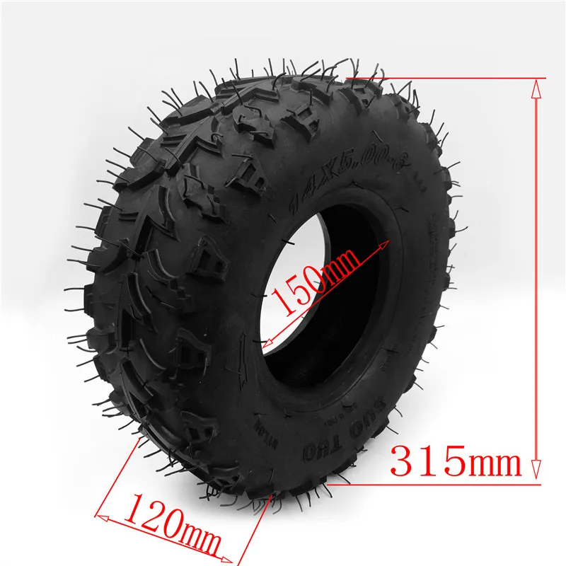 6 Inch ATV Tire 14x5.00-6 four wheel vehcile for 50cc 70cc 110cc Small Front Or Rear Wheels Quad Buggy Mower Go-kart | Автомобили и