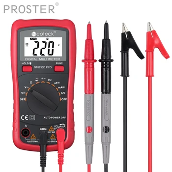 Proster Digital Multimeter 8233D PRO 2000 Counts Current Voltage Resistance AC DC with Banana Plug Test Cable
Proster Digital Multimeter 8233D PRO 2000 Counts Current Voltage Resistance AC DC with Banana Plug Test Cable