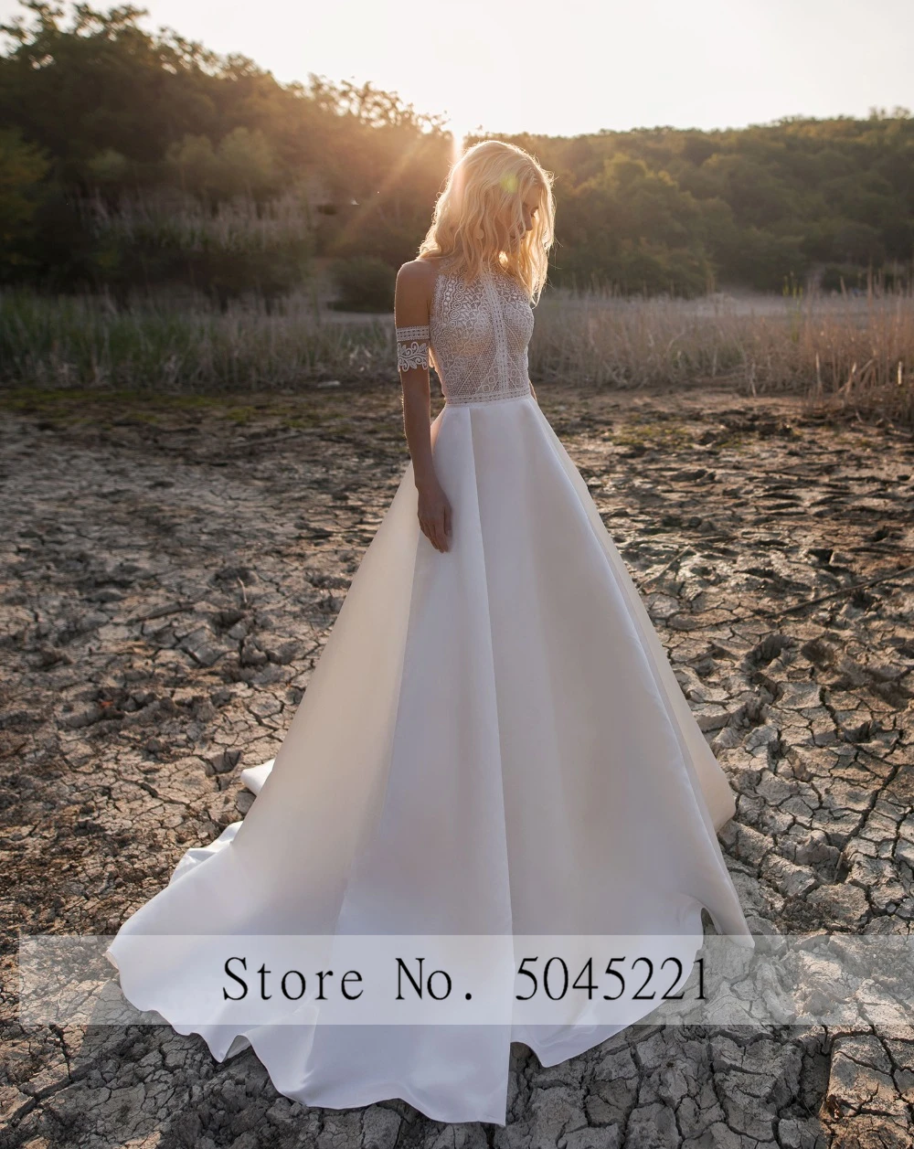 Robe-De-Mariee-Bohemian-Wedding-Dresses-2019-New-Design-Lace-Satin-Bridal-Gowns-Button-Back-A (2)