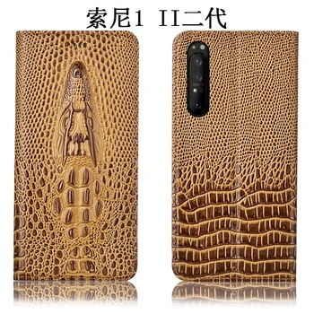 Crocodile head pattern genuine leather case card slot holder for Sony Xperia 10 II/Sony Xperia 1 II phone case funda back cover
Crocodile head pattern genuine leather case card slot holder for Sony Xperia 10 II/Sony Xperia 1 II phone case funda back cover