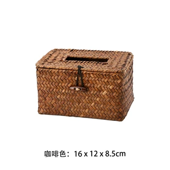 Rattan Decorative Tissue Box Holder Car Simple Kleenex Box Holder Rectangular Kitchen Porta Tovaglioli Napkin Dispenser LL50TB 
Rattan Decorative Tissue Box Holder Car Simple Kleenex Box Holder Rectangular Kitchen Porta Tovaglioli Napkin Dispenser LL50TB