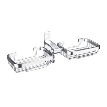 Wall Mount Soap Box Double Soap Dish Punch Free Draining Soap Rack Soap Tray Soap Box For Bathroom Kitchen
Wall Mount Soap Box Double Soap Dish Punch Free Draining Soap Rack Soap Tray Soap Box For Bathroom Kitchen