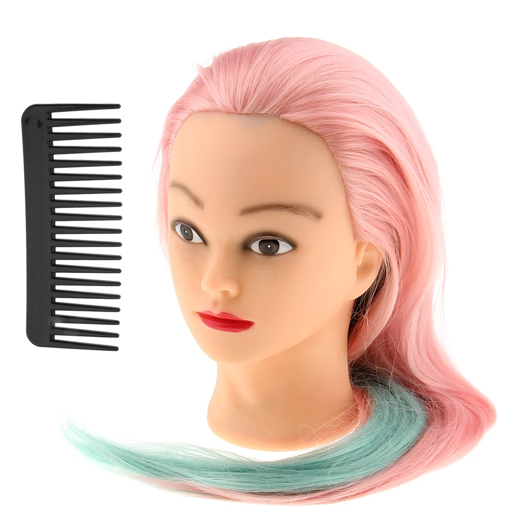 Salon Cosmetology Hairdressing Practice Training Mannequin Hairdresser Manikin Head w/ Mount Hole Long Hair 3 Types Salon Cosmetology Hairdressing Practice Training Mannequin Hairdresser Manikin Head w/ Mount Hole Long Hair 3 Types