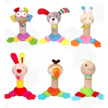 Lovely Cartoon Baby Rattle Mobiles Cute Baby Toys Cartoon Animal Hand Bell Rattle Soft Toddler Plush Bebe Toys Gift
Lovely Cartoon Baby Rattle Mobiles Cute Baby Toys Cartoon Animal Hand Bell Rattle Soft Toddler Plush Bebe Toys Gift